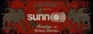 Promotion for a 2017 SUNN O))) gig at the Melkweg in Amsterdam. 